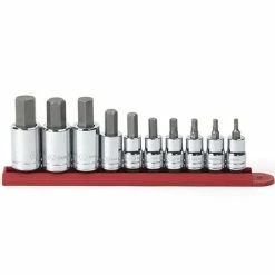 Gearwrench Tools GearWrench 10 Piece 3/8" & 1/2" Drive Hex Bit SAE Socket Set 80579