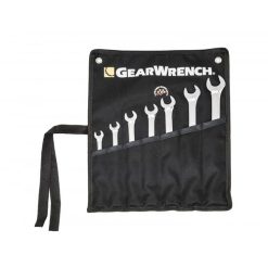 Gearwrench Tools GearWrench 7pc. 12 Point Long Pattern Combination SAE Wrench Set W/ Tool Roll 81933