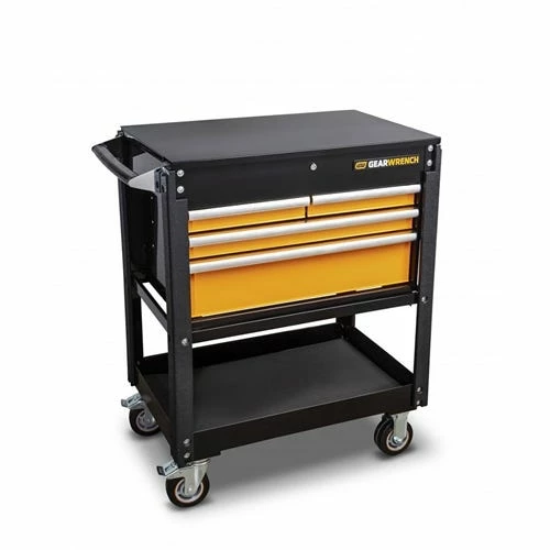 Gearwrench Tools Gearwrench 33" 4 Drawer Black & Orange Utility Cart 83168