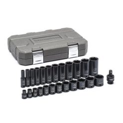 Gearwrench Tools Gearwrench 25 Pc. 3/8" SAE Standard & Deep Impact Socket Set 84919N