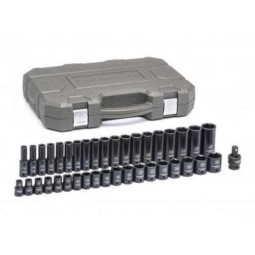 Gearwrench 39 Pc. 1/2" Metric Standard & Deep Impact Socket Set 84948N Gearwrench Tools Gearwrench 39 Pc. 1/2" Metric Standard & Deep Impact Socket Set 84948N -Klein Tools Shop