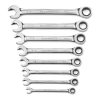Gearwrench Tools Gearwrench 8 Piece 72-Tooth Open End SAE Ratcheting Combination Wrench Set 85599 -Klein Tools Shop apx85599 jm9e1ktxwnz5teiy