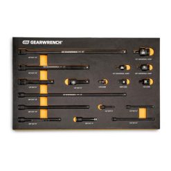 Gearwrench Tools Gearwrench 17 Pc. 1/4", 3/8", 1/2" Impact Drive Tool Accessories Set With EVA Foam Tray 86524