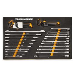 Gearwrench Tools Gearwrench 44pc Modset SAE/MM 90T RW & Hex Key Set With EVA Foam Tray 86528