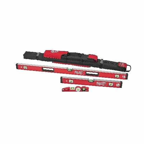 Milwaukee Tools Milwaukee REDSTICK 4-Piece Level Starter Set (24", 48", Torpedo) MLBXC48