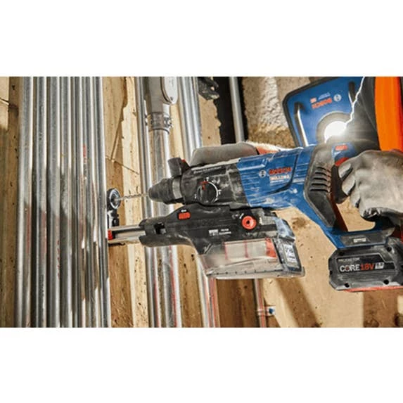 Bosch 18V Brushless Connected-Ready SDS-plus® Bulldog™ 1-1/8 In. Rotary Hammer Kit with CORE18V 8.0 Ah PROFACTOR Performance Batteries GBH18V-28DCK24 Bosch Power Tools Bosch 18V Brushless Connected-Ready SDS-plus® Bulldog™ 1-1/8 In. Rotary Hammer Kit With CORE18V 8.0 Ah PROFACTOR Performance Batteries GBH18V-28DCK24 -Klein Tools Shop gbh18v 28dck24 5