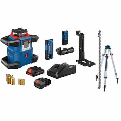 Bosch Power Tools Bosch 18V REVOLVE4000 Connected Self-Leveling Horizontal/Vertical Rotary Laser Kit GRL4000-80CHVK