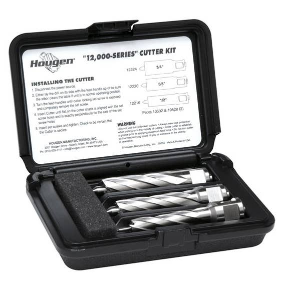 Hougen 12,000-Series Cutter Kit - 1/2, 5/8, 3/4" 2" DOC 12980-2 Hougen Tools Hougen 12,000-Series Cutter Kit - 1/2, 5/8, 3/4" 2" DOC 12980-2 -Klein Tools Shop ho 12980 2