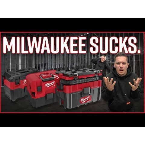Milwaukee M18 FUEL PACKOUT 2.5 Gallon Wet/Dry Vacuum 0970-20 Milwaukee Tools Milwaukee M18 FUEL PACKOUT 2.5 Gallon Wet/Dry Vacuum 0970-20 -Klein Tools Shop hqdefault 7 8