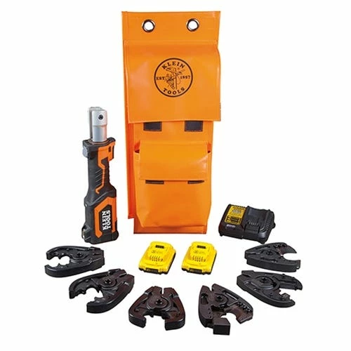 Klein Tools Klein Battery-Operated 7-Ton Cable Cutter And Crimper Kit BAT20-7T14