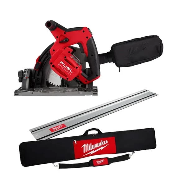 Milwaukee Tools Milwaukee M18 FUEL 6-1/2” Plunge Track Saw With 55" Rail And Bag 2831-20-BUNDLE