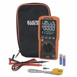 Klein Tools Klein Slim Digital Multimeter, TRMS Auto-Ranging, 600V, Temp MM450