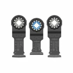 Bosch Power Tools Bosch 1-1/4" Starlock High-Carbon Steel Xtra-clean Clean Carbide Plunge Cut Blades 3 Pk. OSL003VP