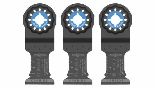 Bosch Power Tools Bosch 1-1/4" Starlock Oscillating Multi Tool Carbide Plunge Cut Blade 3 Pk OSL114C-3