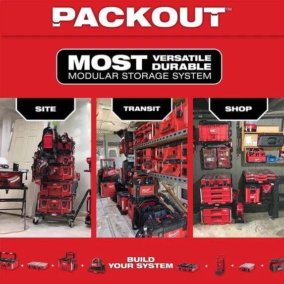 Milwaukee PACKOUT Rolling Tool Box 48-22-8426 Milwaukee Tools Milwaukee PACKOUT Rolling Tool Box 48-22-8426 -Klein Tools Shop packout most 2