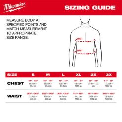 Milwaukee Tools Milwaukee Heavy Duty Sherpa-Lined Vest - Brown 801BR -Klein Tools Shop size guide